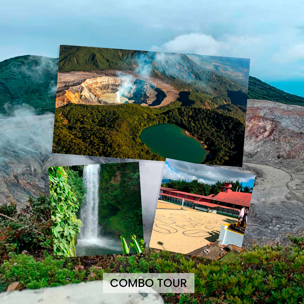 Combo Tour: Poás Volcano National Park / Doka Coffee Tour / La Paz Waterfall Garden