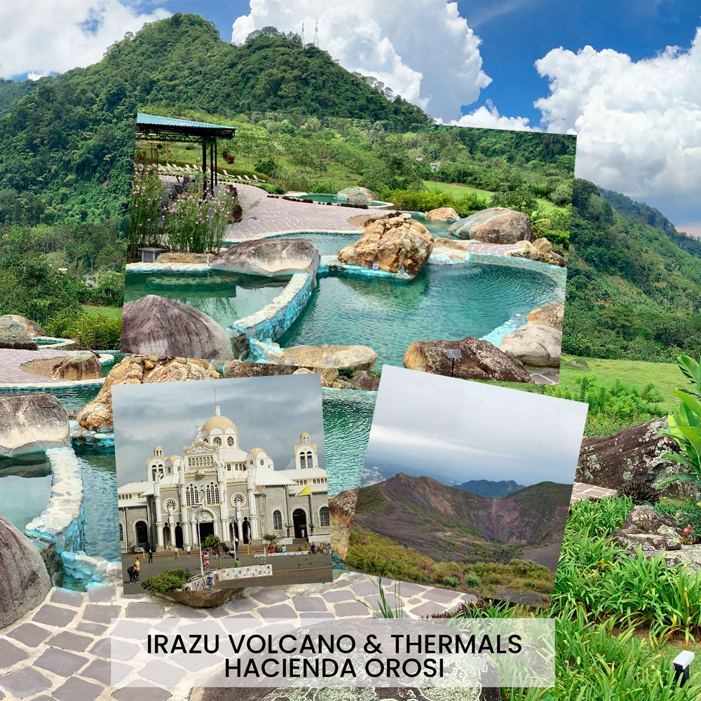 Irazu Volcano  & Thermals Hacienda Orosi